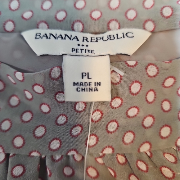 Banana Republic Polka Dot Halter Top Size Large Petite NWT - Picture 7 of 9